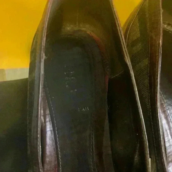 FENDI Brown Monogram ZUCCA RAFFIA ZEPPA WEDGES Open Toe ESPADRILLES Shoes, 36.5 - Picture 6 of 9